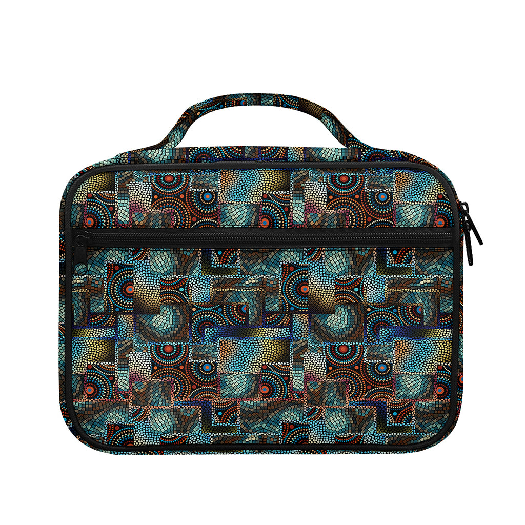 Mosaic Patchwork Pattern Print Briefcase Bible Bag