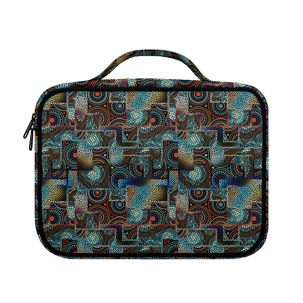 Mosaic Patchwork Pattern Print Briefcase Bible Bag