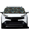 Mosaic Patchwork Pattern Print Car Windshield Snow Cover