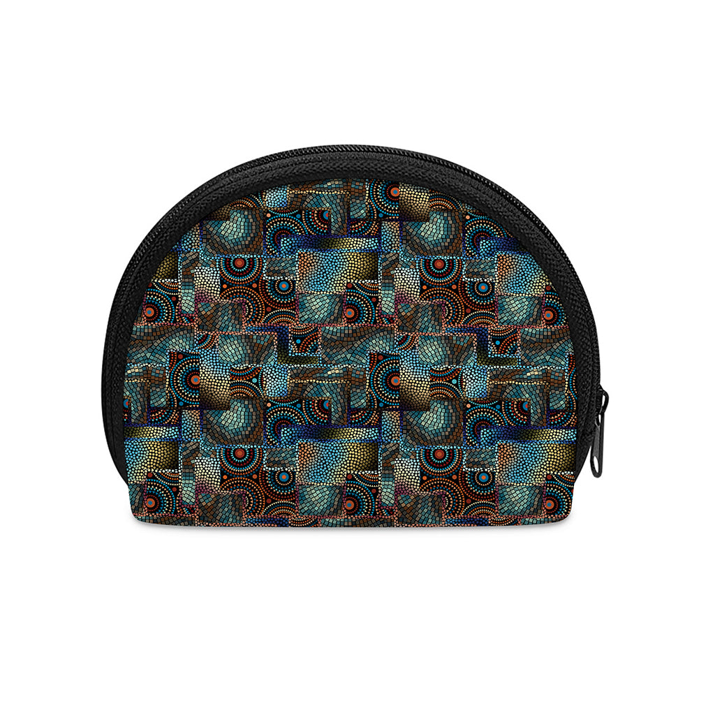 Mosaic Patchwork Pattern Print Coin Purse