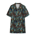 Mosaic Patchwork Pattern Print Cotton Hawaiian Shirt