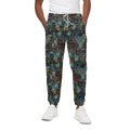 Mosaic Patchwork Pattern Print Cotton Sweatpants