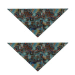 Mosaic Patchwork Pattern Print Dog Bandana