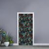 Mosaic Patchwork Pattern Print Door Sticker