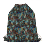 Mosaic Patchwork Pattern Print Drawstring Bag