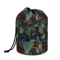 Mosaic Patchwork Pattern Print Drawstring Makeup Bag