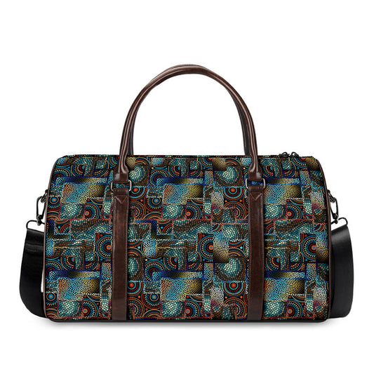 Mosaic Patchwork Pattern Print Duffle Bag