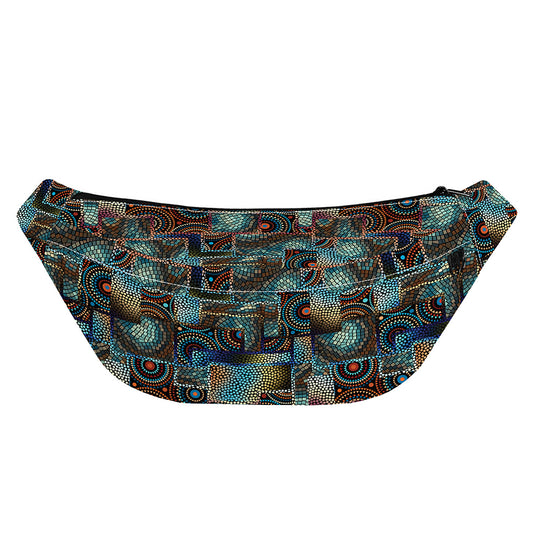 Mosaic Patchwork Pattern Print Fanny Pack