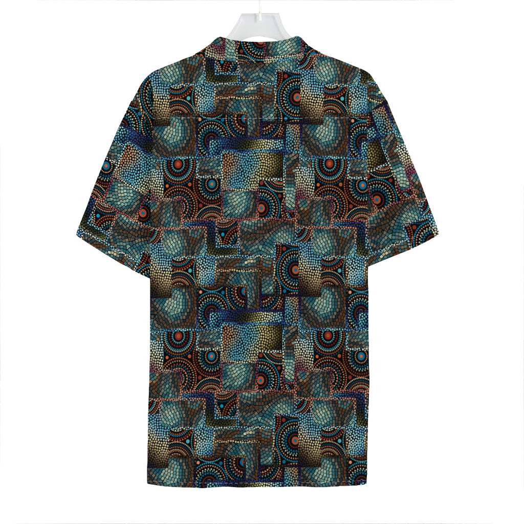 Mosaic Patchwork Pattern Print Hawaiian Shirt
