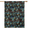 Mosaic Patchwork Pattern Print House Flag