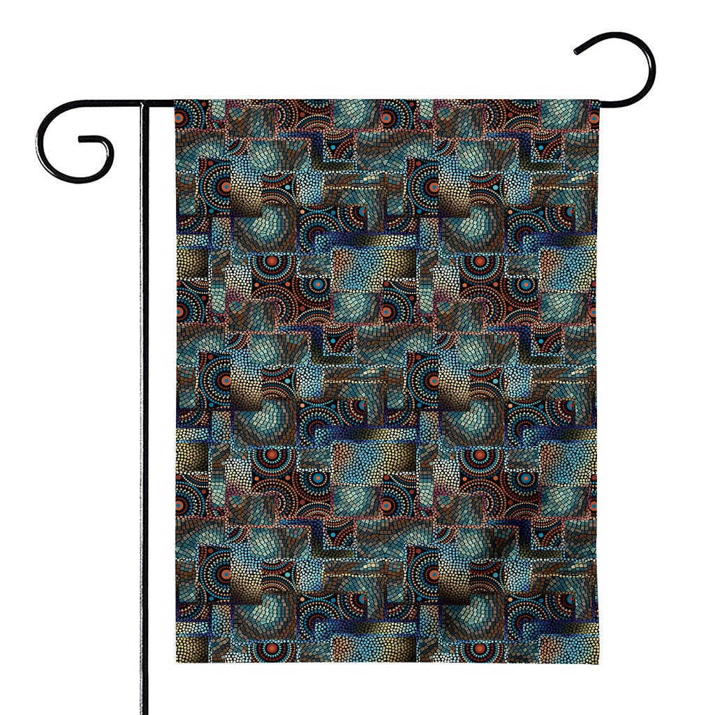 Mosaic Patchwork Pattern Print House Flag