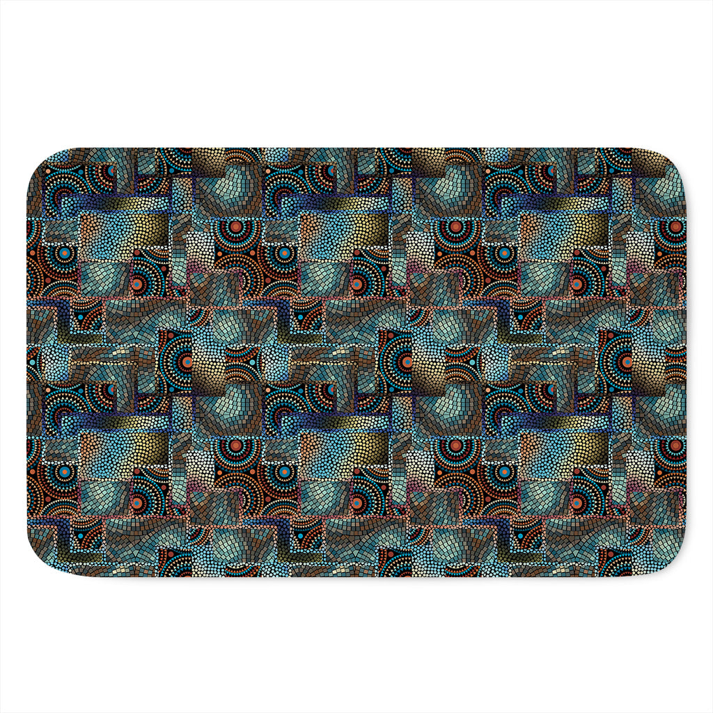 Mosaic Patchwork Pattern Print Indoor Door Mat