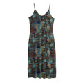 Mosaic Patchwork Pattern Print Jersey Midi Cami Dress