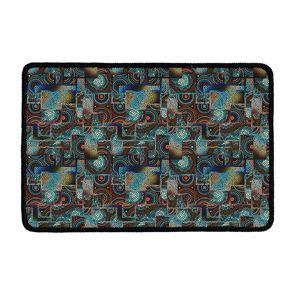 Mosaic Patchwork Pattern Print Kitchen Mat