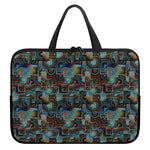 Mosaic Patchwork Pattern Print Laptop Sleeve With Handle