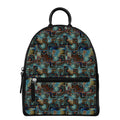 Mosaic Patchwork Pattern Print Leather Backpack