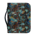 Mosaic Patchwork Pattern Print Leather Bible Cover