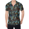 Mosaic Patchwork Pattern Print Men's Shirt