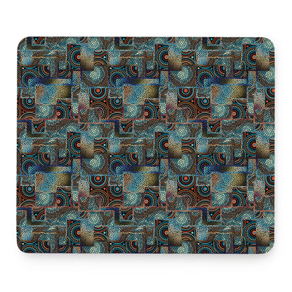 Mosaic Patchwork Pattern Print Mouse Pad