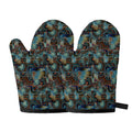Mosaic Patchwork Pattern Print Oven Mitts