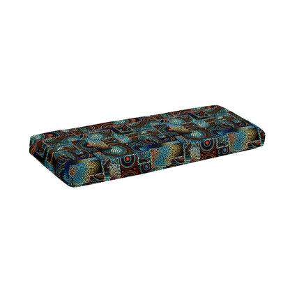 Mosaic Patchwork Pattern Print Piano Keyboard Cover