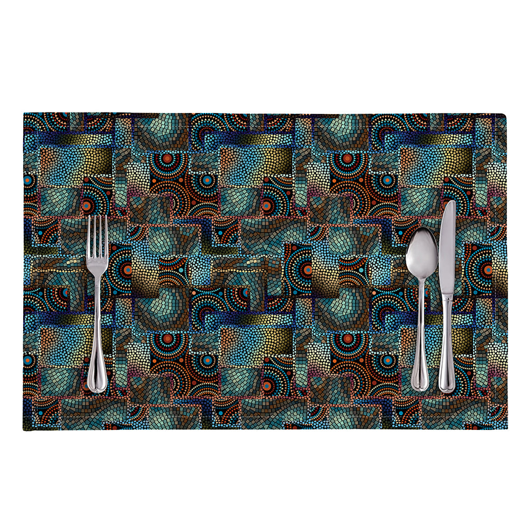 Mosaic Patchwork Pattern Print Placemat