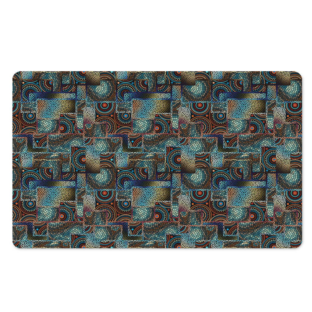 Mosaic Patchwork Pattern Print Polyester Doormat