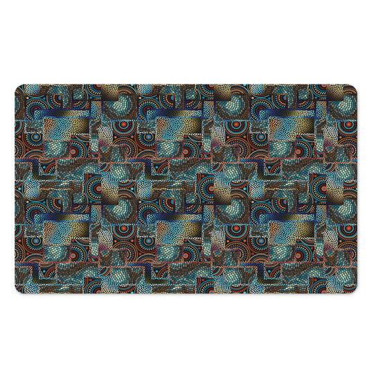 Mosaic Patchwork Pattern Print Polyester Doormat