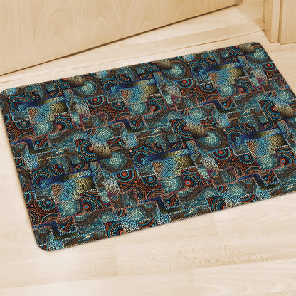 Mosaic Patchwork Pattern Print Polyester Doormat