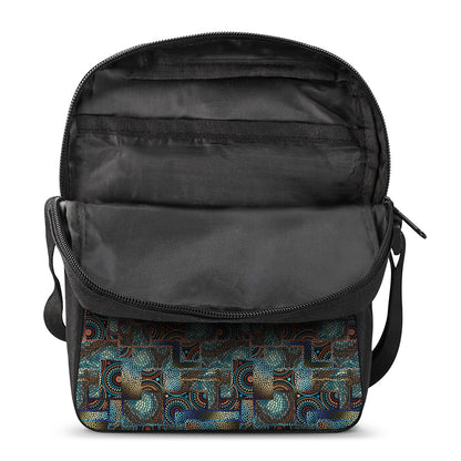 Mosaic Patchwork Pattern Print Rectangular Crossbody Bag