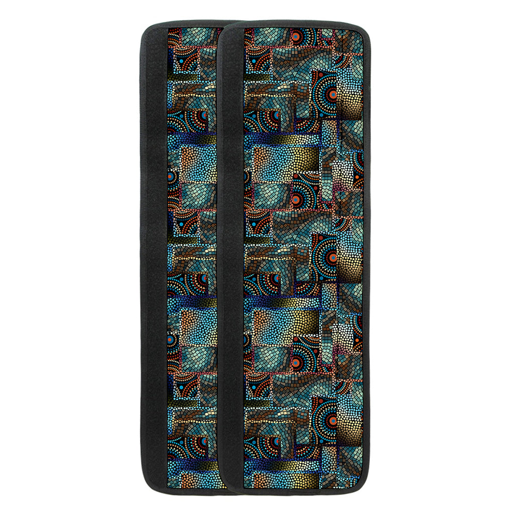 Mosaic Patchwork Pattern Print Refrigerator Handle Covers