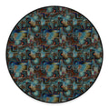 Mosaic Patchwork Pattern Print Round Floor Mat