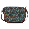 Mosaic Patchwork Pattern Print Saddle Bag