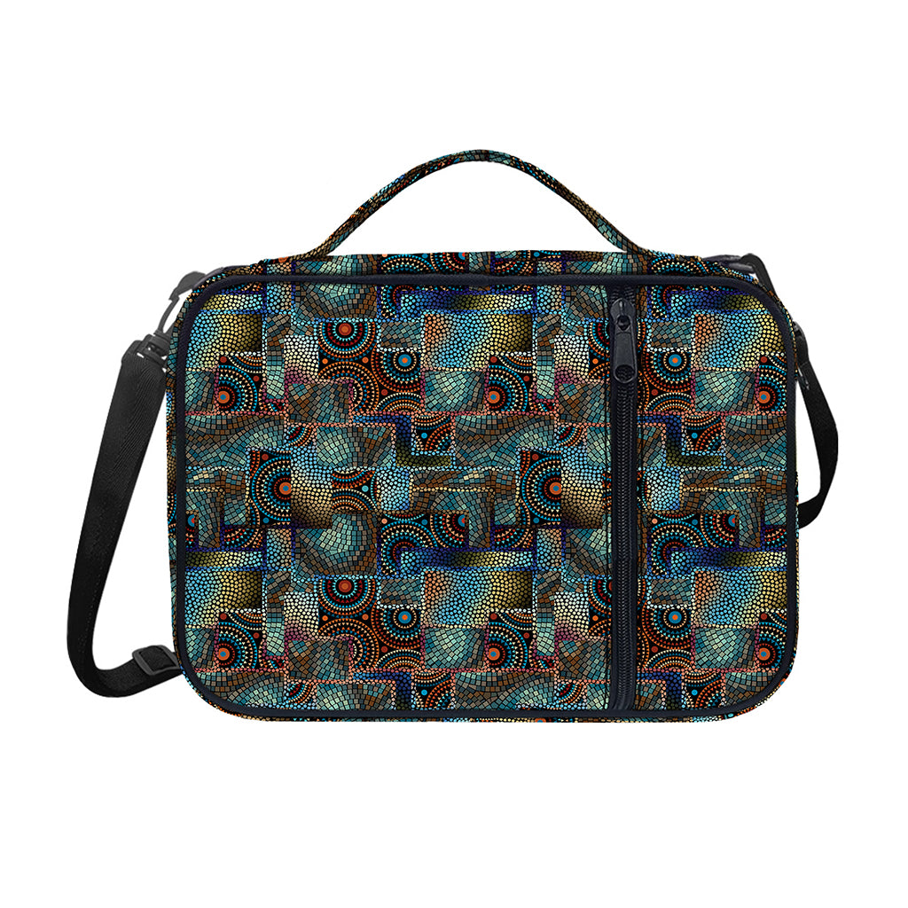 Mosaic Patchwork Pattern Print Shoulder Strap Bible Bag