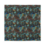 Mosaic Patchwork Pattern Print Silk Bandana