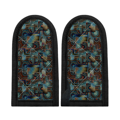 Mosaic Patchwork Pattern Print Skillet Handle Cover