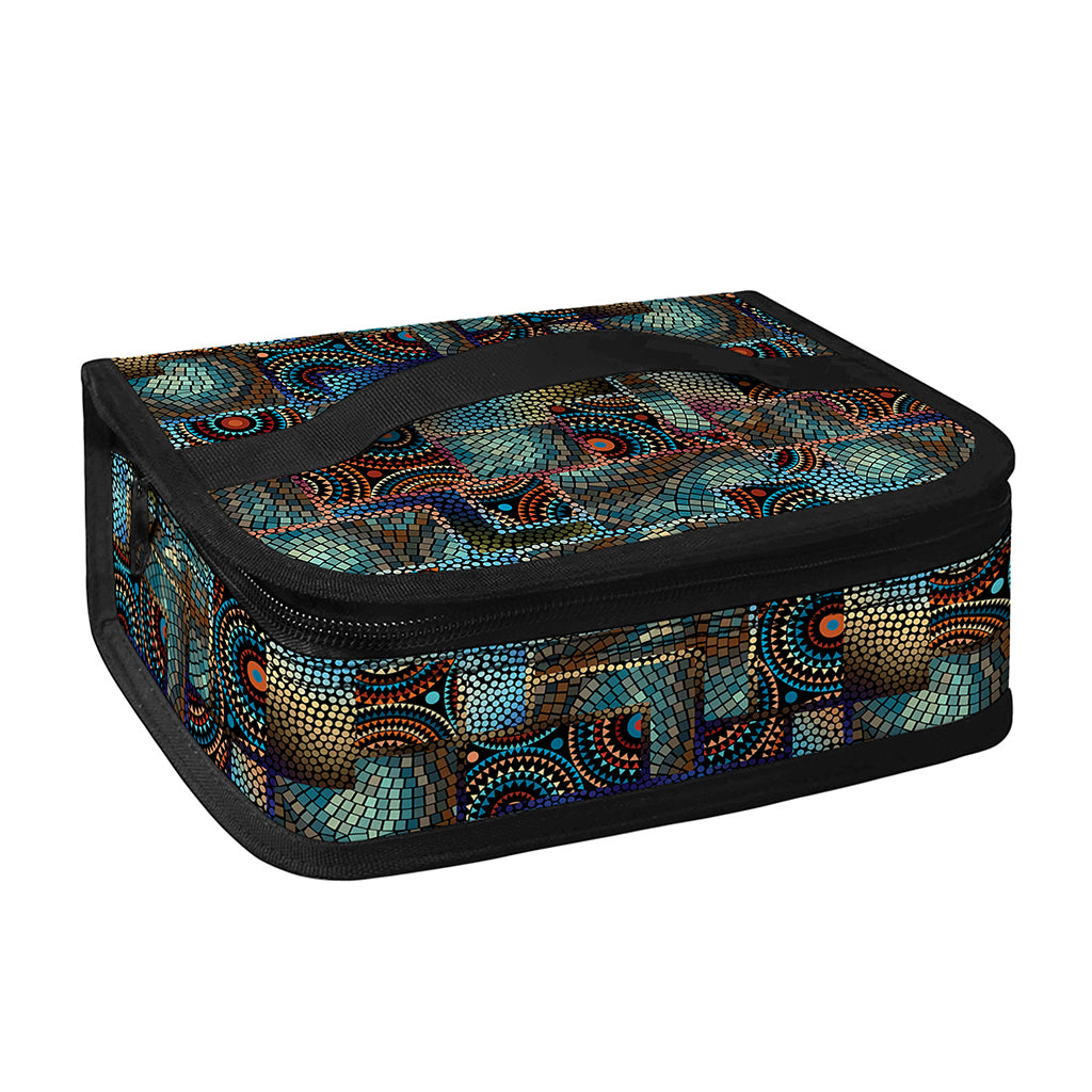 Mosaic Patchwork Pattern Print Small Lunch Bag