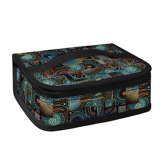 Mosaic Patchwork Pattern Print Small Lunch Bag