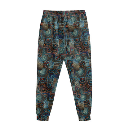 Mosaic Patchwork Pattern Print Sweatpants