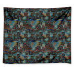 Mosaic Patchwork Pattern Print Tapestry