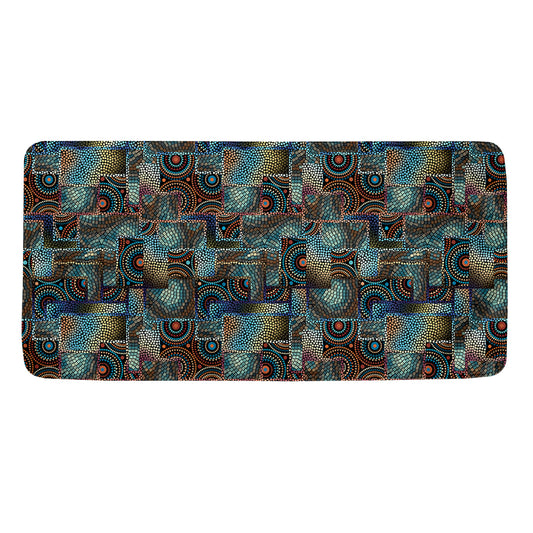 Mosaic Patchwork Pattern Print Towel