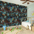 Mosaic Patchwork Pattern Print Wall Sticker