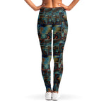 Mosaic Patchwork Pattern Print Women's Leggings