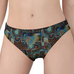 Mosaic Patchwork Pattern Print Women's Panties