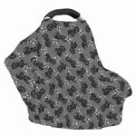 Motorcycle And Angel Pattern Print Baby Seat Cover