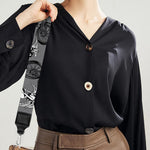 Motorcycle And Angel Pattern Print Bag Strap