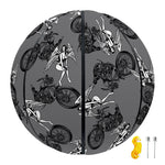 Motorcycle And Angel Pattern Print Basketball