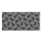Motorcycle And Angel Pattern Print Beach Towel