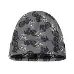 Motorcycle And Angel Pattern Print Beanie