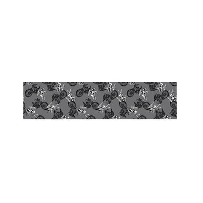 Motorcycle And Angel Pattern Print Bed Runner
